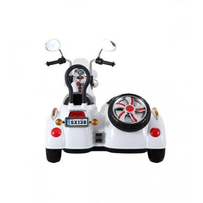 Motorcycle with sidecar SX138 white