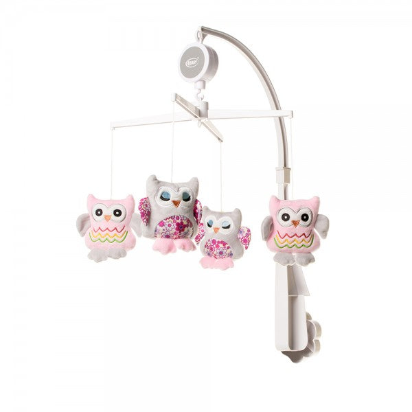 Karuselis OWLS pink 4BABY OP08 Play&Edu