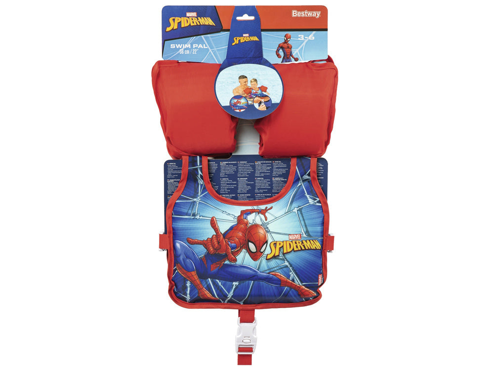 Swimming vest with sleeves 3-6 L Spider Man