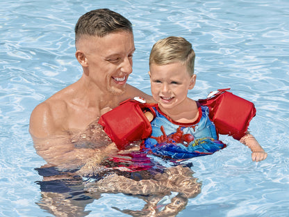 Swimming vest with sleeves 3-6 L Spider Man