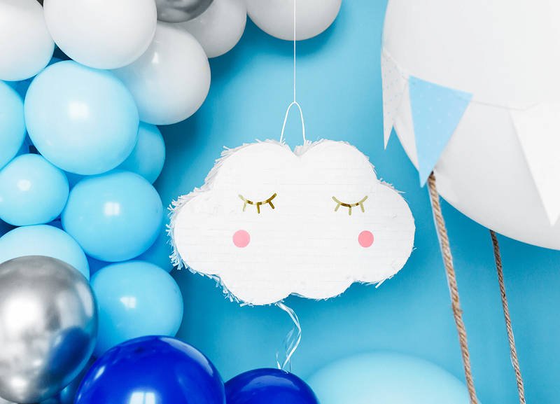 Birthday Piñata "Cloud" - Falling gifts 50x32x9cm